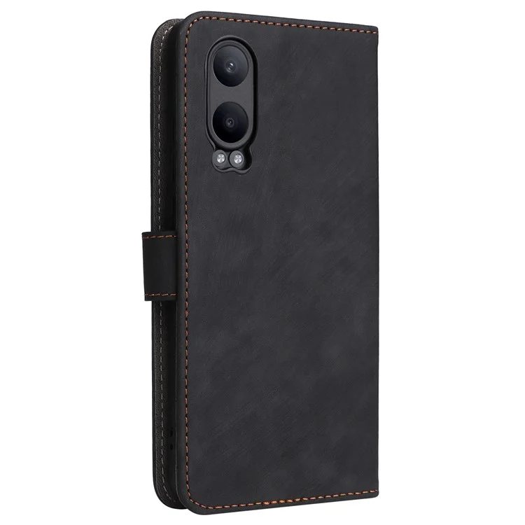 For OnePlus Nord CE4 Lite 5G / Oppo K12x 5G (China) Case PU Leather RFID Blocking Phone Cover - Black