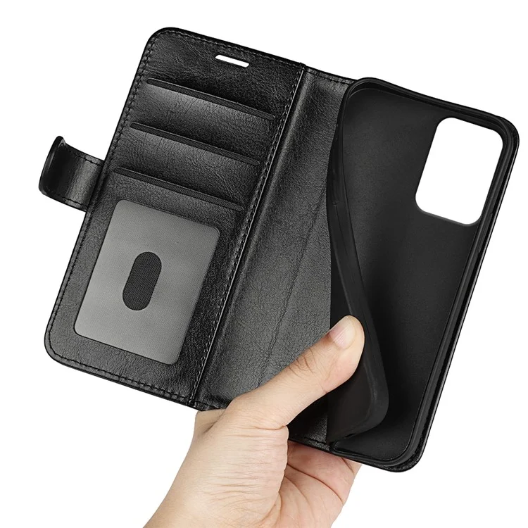 For Motorola Moto G Power (2024) Case Folio Flip PU Leather Wallet Phone Cover - Black