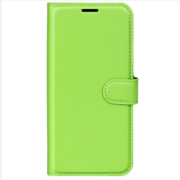 Für Motorola Moto G Power (2024) Hülle Litchi-Struktur PU-Leder Klapphülle - Grün