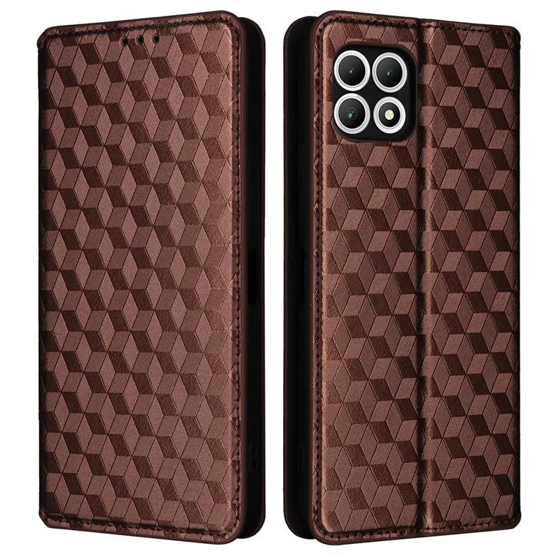 For T-Mobile REVVL 7 / T Phone 2 5G Case Leather Wallet Phone Cover Magnetic Closing - Brown