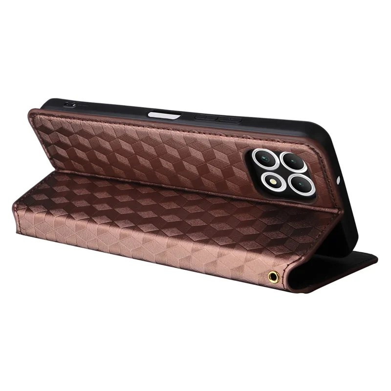For T-Mobile REVVL 7 / T Phone 2 5G Case Leather Wallet Phone Cover Magnetic Closing - Brown