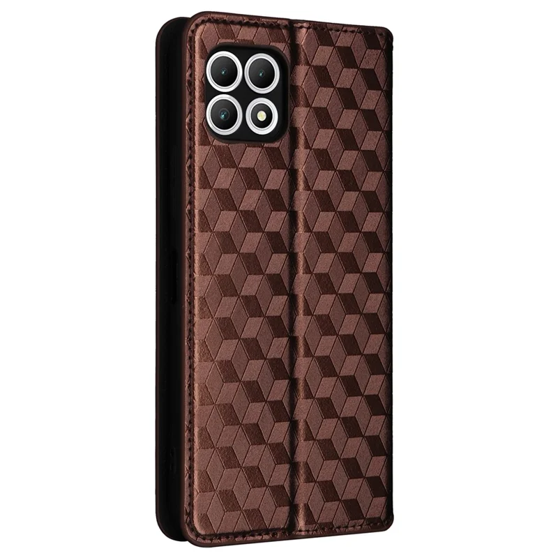 For T-Mobile REVVL 7 / T Phone 2 5G Case Leather Wallet Phone Cover Magnetic Closing - Brown