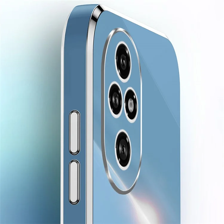 XINLI For Honor 200 Pro 5G Case Soft TPU Electroplating Protective Phone Cover - Ciano