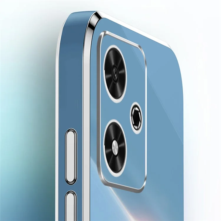 CAPA XINLI FOR HONOR PLAY 50 TPU SOFT PHONE COVER ELETROPLATE BORDA DOURADA - CIANO