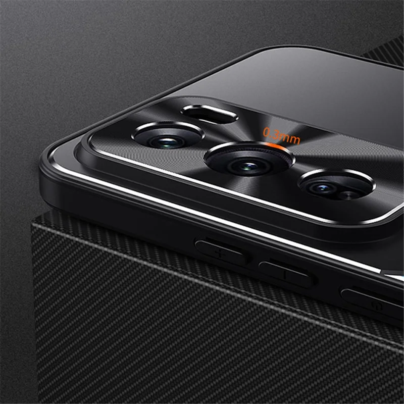 For Oppo Reno12 5G (China) Phone Case Aluminum Alloy + TPU Shockproof Phone Cover - Red