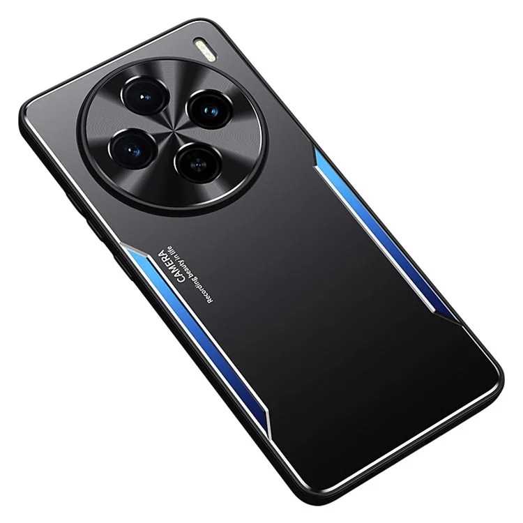 Per vivo X100s 5G Case Wholesale Alluminio Lega + TPU Antiurto Cover del Telefono - Blu