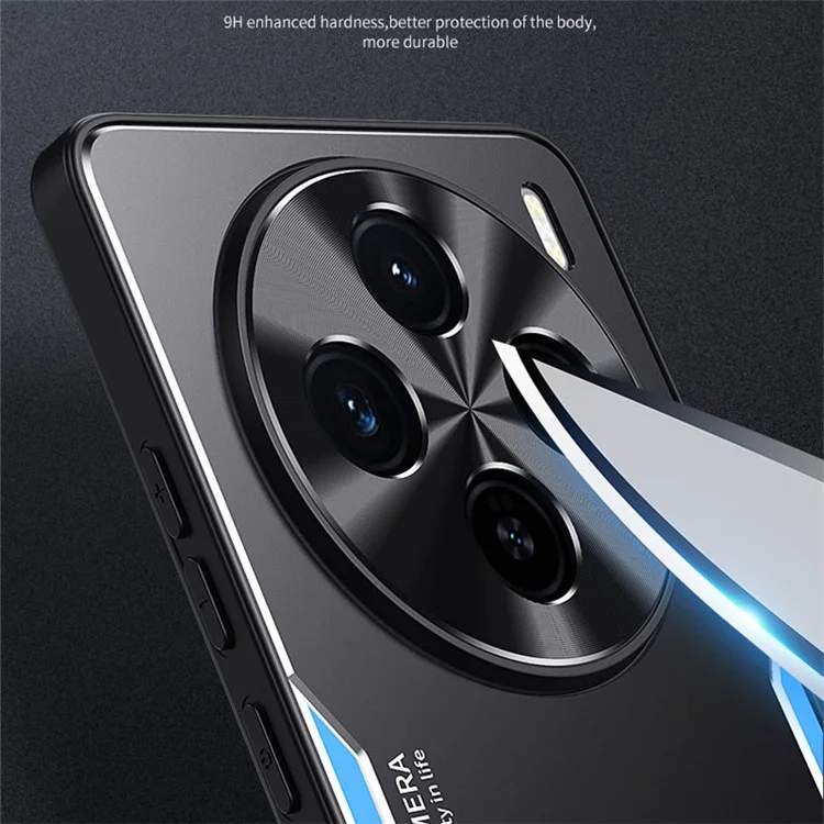 Per vivo X100s 5G Case Wholesale Alluminio Lega + TPU Antiurto Cover del Telefono - Blu