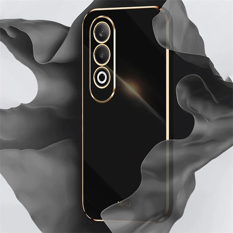 XINLI Para Caso Oppo K12 Borda Eletrolítica Resistente a Choques Capa de Telefone TPU - Azul-esverdeado