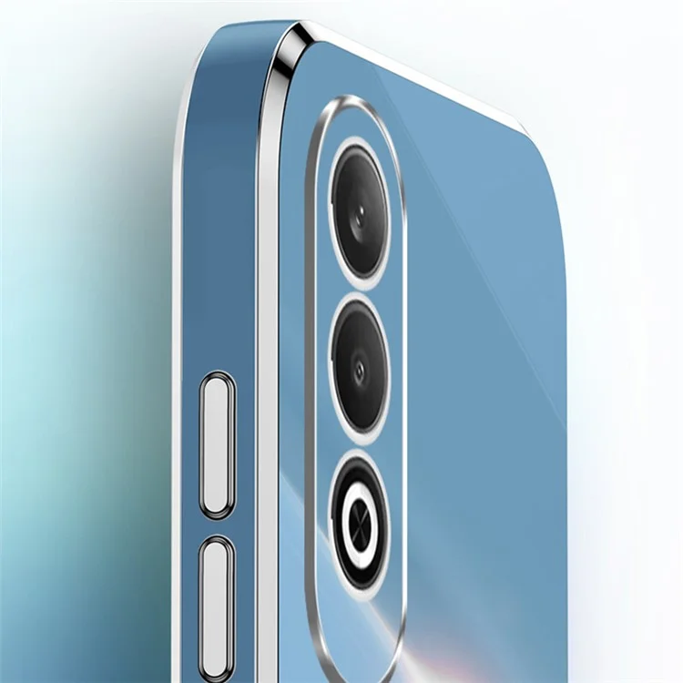 XINLI Para Caso Oppo K12 Borda Eletrolítica Resistente a Choques Capa de Telefone TPU - Azul-esverdeado