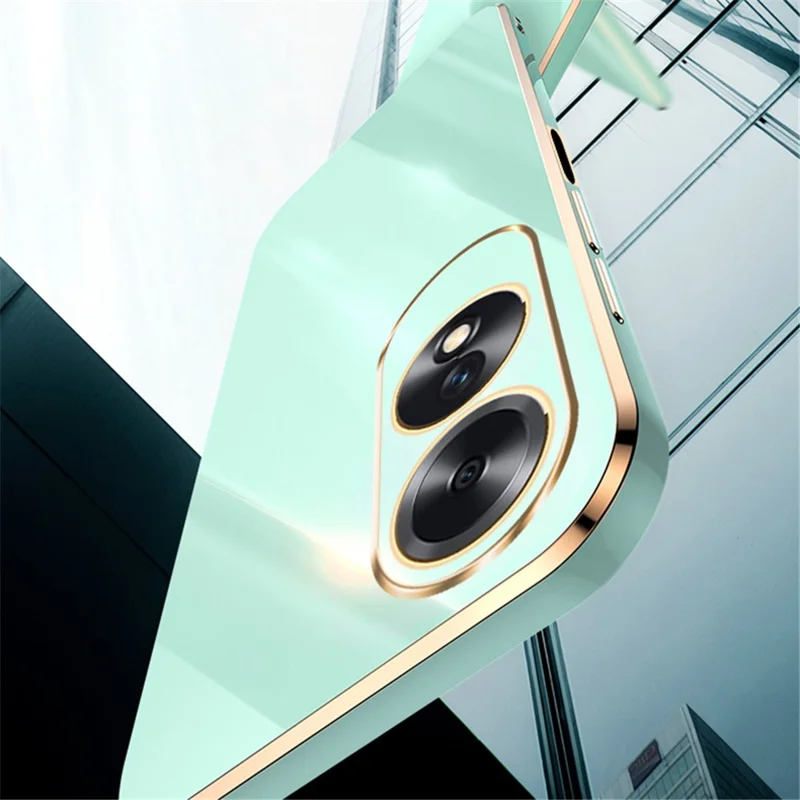 XINLI For Oppo A60 4G Case Soft TPU Electroplating Shockproof Phone Cover - White