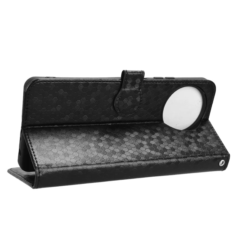 Fodral för Blackview Shark 8 / Oscal Tiger 12 Dotmönster PU-läder med magnetflik Stativ - Svart