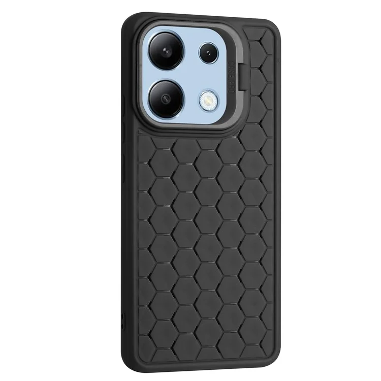 Для Xiaomi Redmi Note 13 4G Чехол с подставкой TPU Чехол для телефона Теплоотвод Дышащий - Черный
