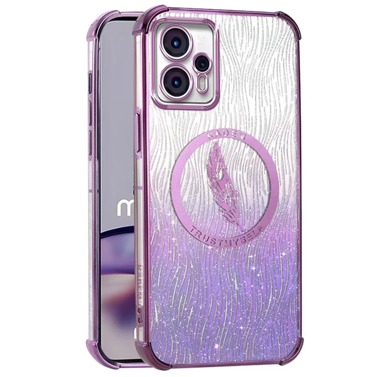KADEM para Motorola Moto G13 Funda 4G Brillante Suave Protectora de TPU Funda de Teléfono - Púrpura