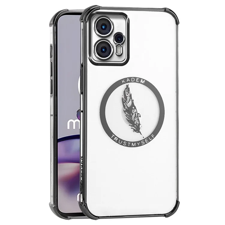 KADEM Para Motorola Moto G13 4G Funda Carcasa de TPU Cubierta de Teléfono Reforzada en las Esquinas - Negro