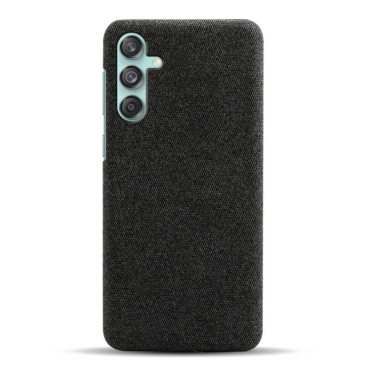 Para Samsung Galaxy M55 5G / C55 5G / F55 5G Funda Antiarañazos Tela+PC Cubierta de Teléfono - Negro