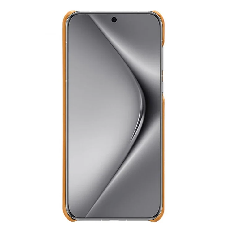 Per Huawei Pura 70 Pro / Pura 70 Pro+ Custodia Pelle Ultra-Sottile + Copertura PC Rigida - Arancione