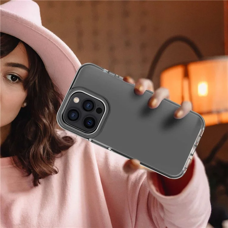 Para Iphone 13 Pro Max Máximo de 6,7 Polegadas de Proteção Contra Moldura de Proteção do Moldura Antifingprint Clear Soft TPU Celular Tampa Anti-arranha