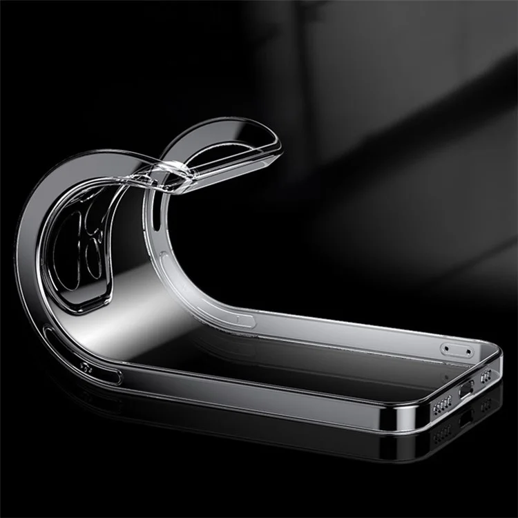 Bi-color Design Phone Case for iPhone 14 6.1 inch, Clear Soft TPU Mobile Phone Cover Anti-scratch Shell