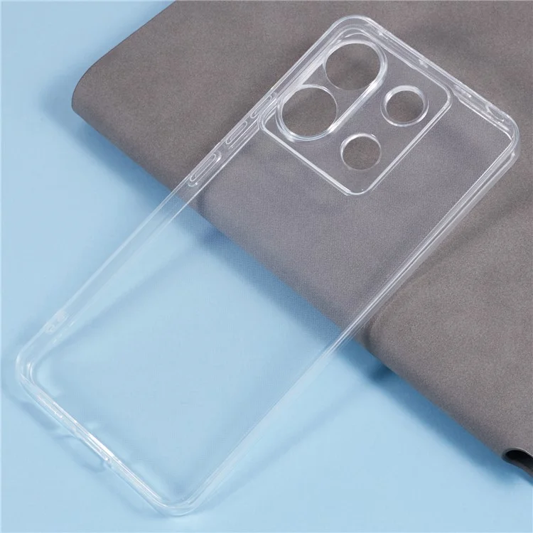 For Xiaomi Redmi Note 13 Pro 5G / Poco X6 5G Case TPU Phone Cover Transparent Watermark-Free