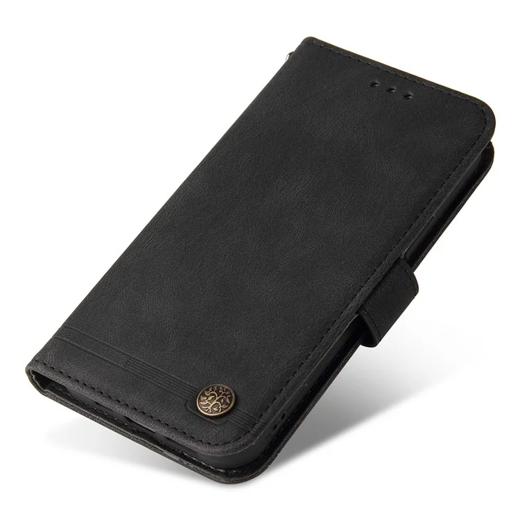 For Xiaomi Redmi Turbo 3 5G / Poco F6 5G Leather Wallet Cases Skin Touch Phone Cover Stand with Strap - Black