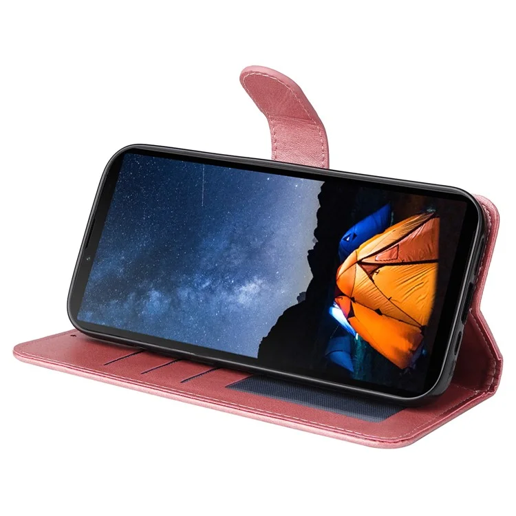 For Sony Xperia 10 V Phone Case Leather Stand Card Holder Wallet Phone Cover - Pink