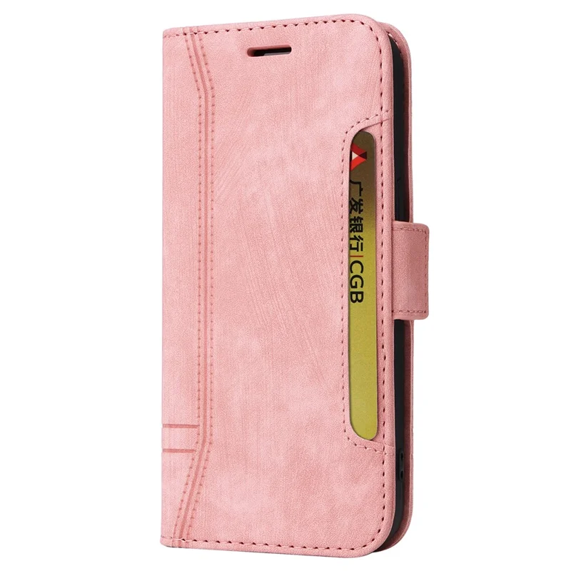 BETOPNICE 001 for Xiaomi Redmi Turbo 3 5G / Poco F6 5G Case Handbag Leather Flip Phone Cover - Pink