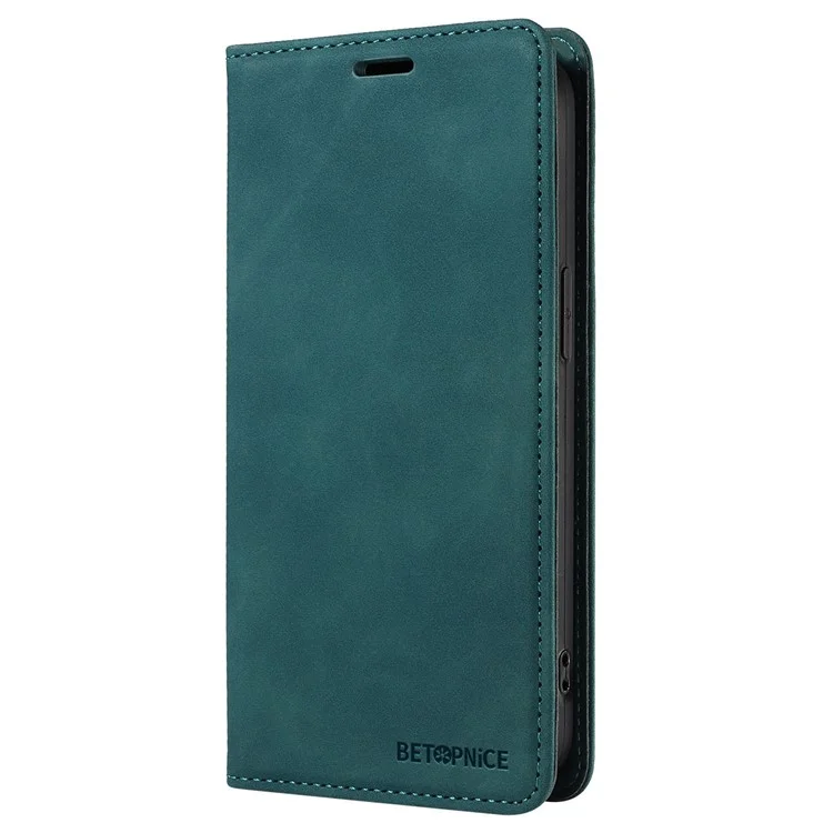 BETOPNICE 003 For iPhone 16 Plus Case RFID Blocking PU Leather Phone Cover - Green