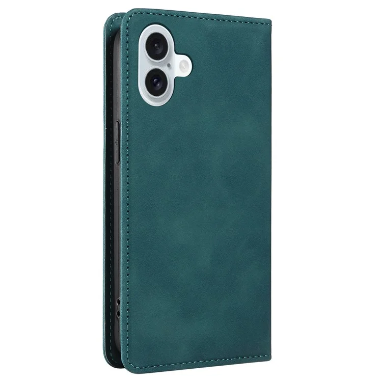 BETOPNICE 003 For iPhone 16 Plus Case RFID Blocking PU Leather Phone Cover - Green