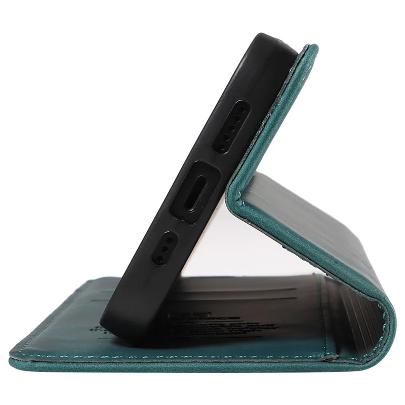 BETOPNICE 003 Fodral för iPhone 16 i läder med plånbok och ställfunktion Skyddande mobilhölse - Grön