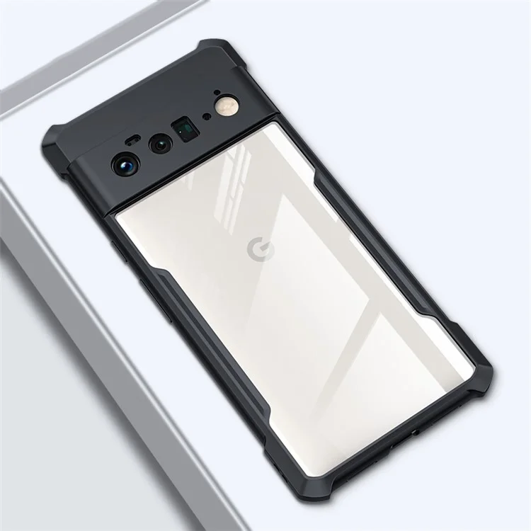 XUNDD для Google Pixel 6 Pro 5G Гибридный чехол для телефона с воздушными подушками по углам и противоударная защита - черный