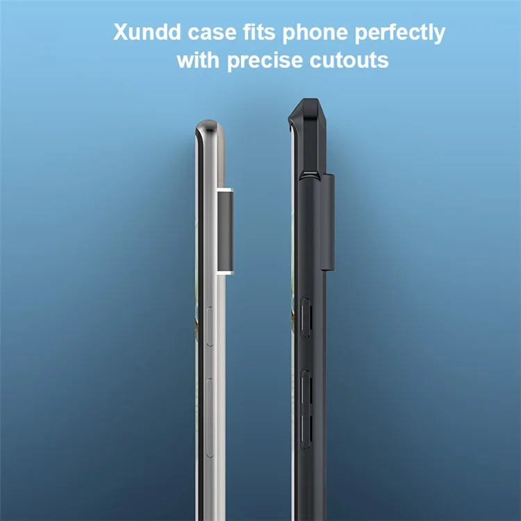 XUNDD для Google Pixel 6 Pro 5G Гибридный чехол для телефона с воздушными подушками по углам и противоударная защита - черный