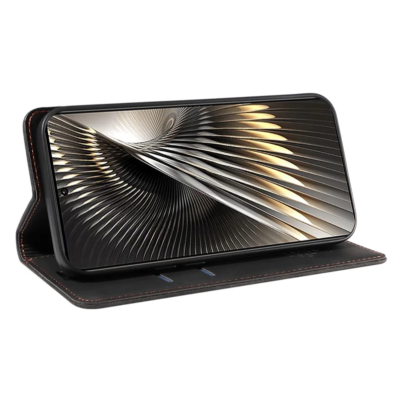 BETOPNICE 003 For Xiaomi Redmi Turbo 3 5G / Poco F6 5G Case RFID Blocking Leather Phone Cover - Black