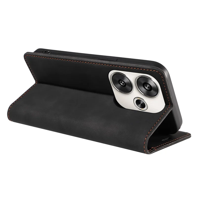 BETOPNICE 003 For Xiaomi Redmi Turbo 3 5G / Poco F6 5G Case RFID Blocking Leather Phone Cover - Black