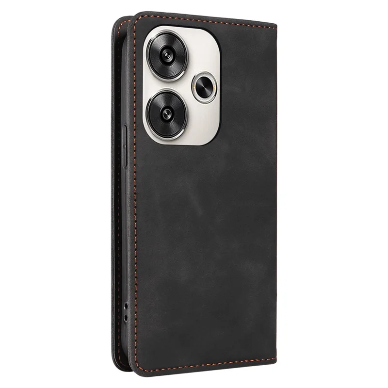 BETOPNICE 003 For Xiaomi Redmi Turbo 3 5G / Poco F6 5G Case RFID Blocking Leather Phone Cover - Black