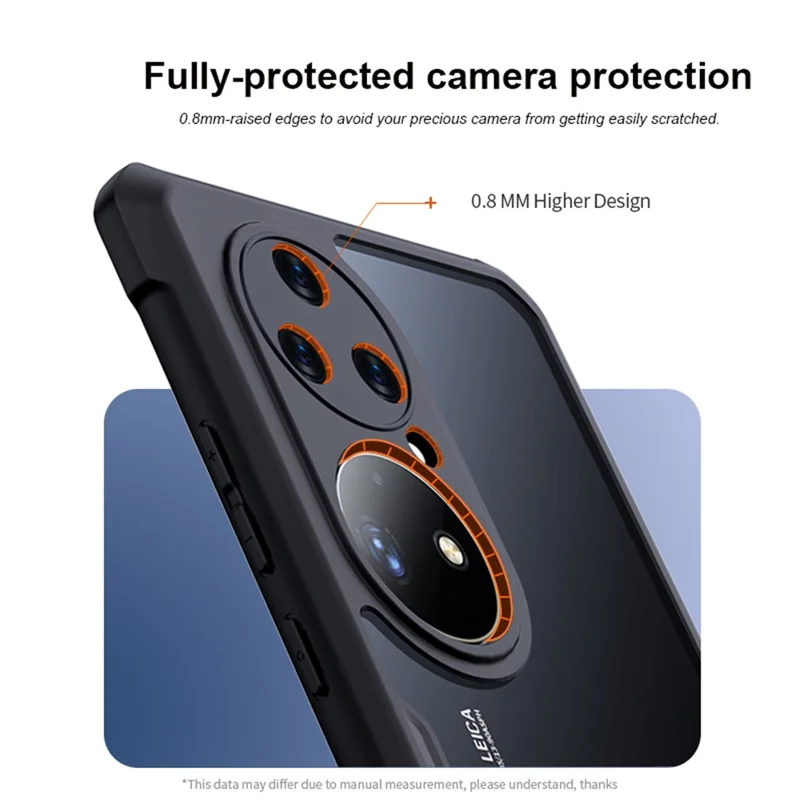 XUNDD for Huawei P50 Pro 4G Beetle Series TPU + Acrylic Hybrid Phone Case Drop-proof Protective Back Cover