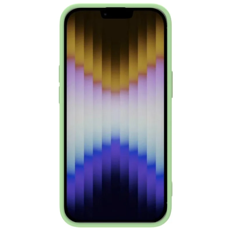 NILLKIN Magnetisches Gehäuse für iPhone 14 Plus, Slide Camera Protection PC + Silikonhülle kompatibel mit MagSafe - Grün