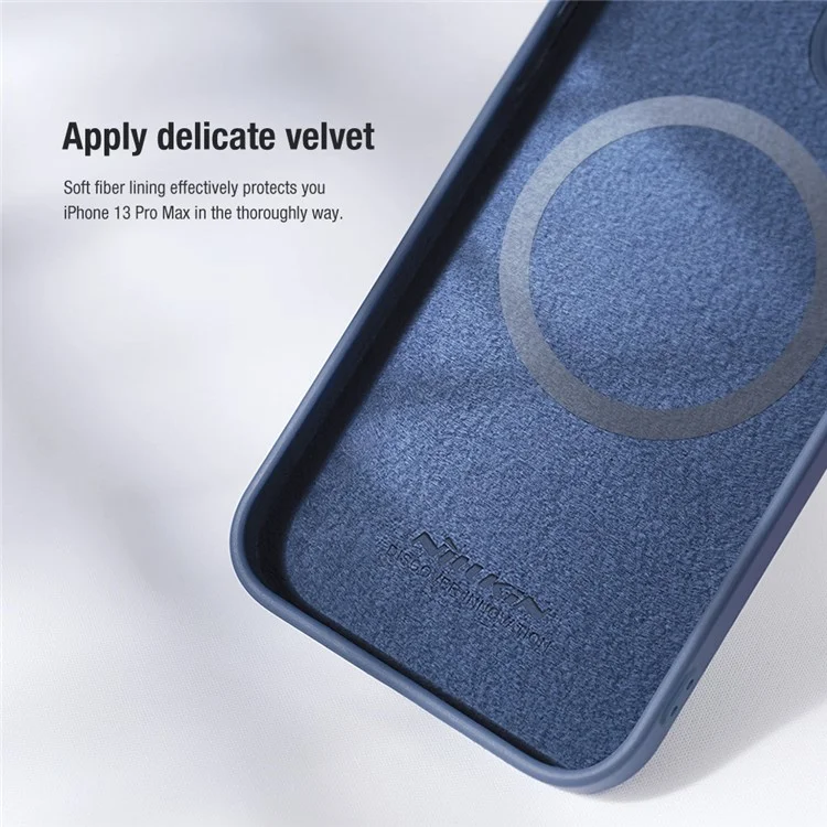NILLKIN Magnetisches Gehäuse für iPhone 14 Plus, Slide Camera Protection PC + Silikonhülle kompatibel mit MagSafe - Grün