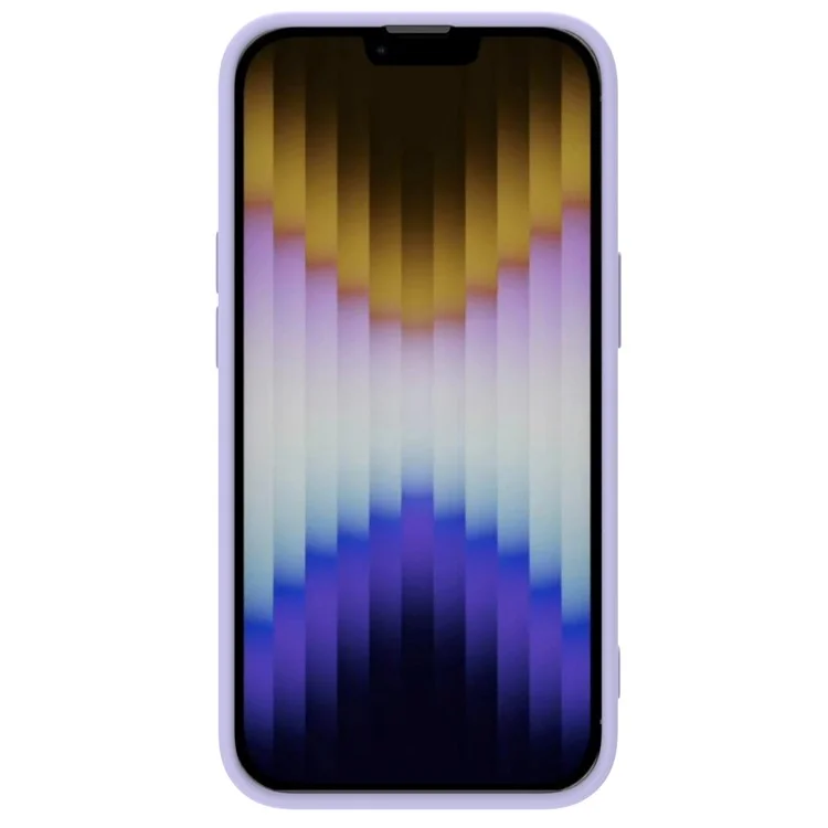 NILLKIN Magnetic Case for iPhone 14 Plus, Slide Camera Protection PC + Silicone Phone Cover Compatible with MagSafe - Purple