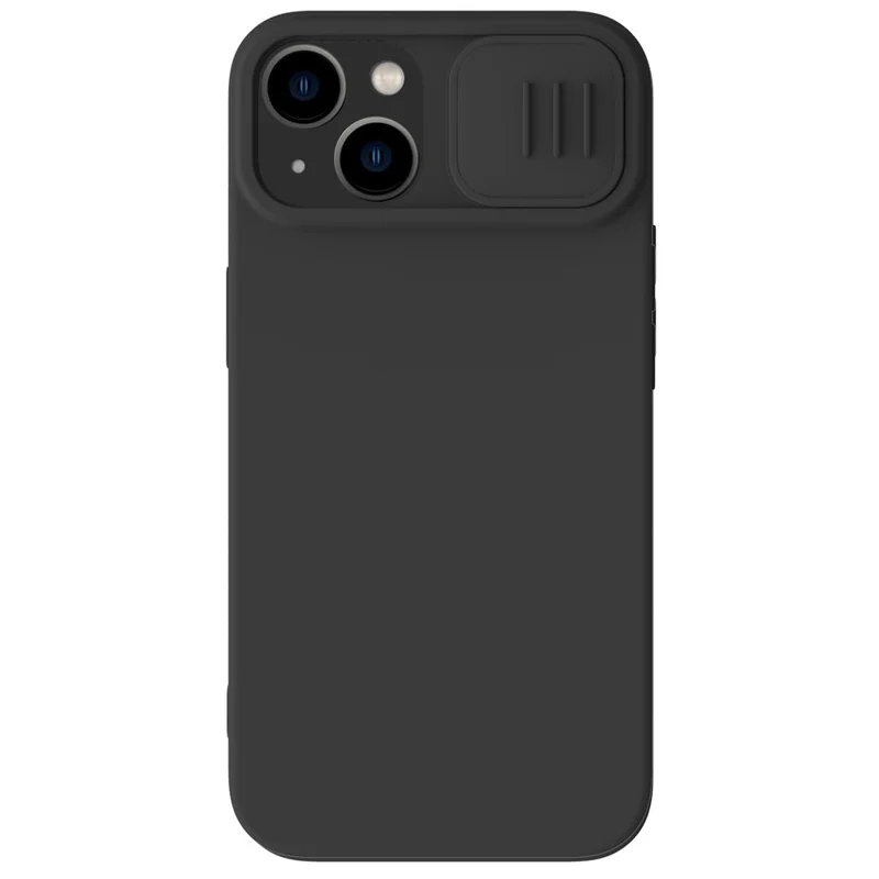 Capa Magnética NILLKIN para iPhone 14 Plus, Proteção de Câmara Deslizante em PC + Capa para Telemóvel em Silicone Compatível com MagSafe - Preto
