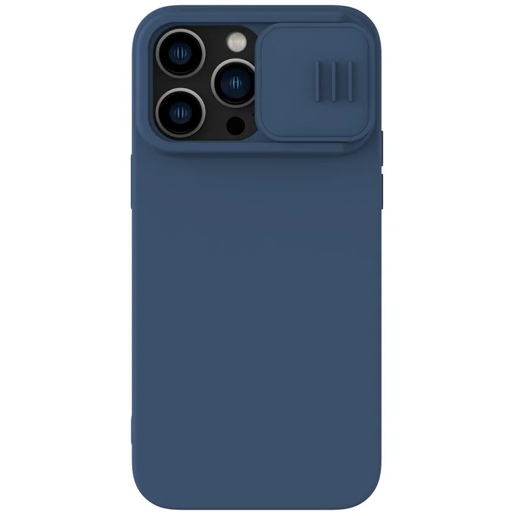 NILLKIN For iPhone 14 Pro 6.1 inch Slide Camera Cover PC + Silicone Anti-drop Phone Case Compatible with MagSafe - Blue