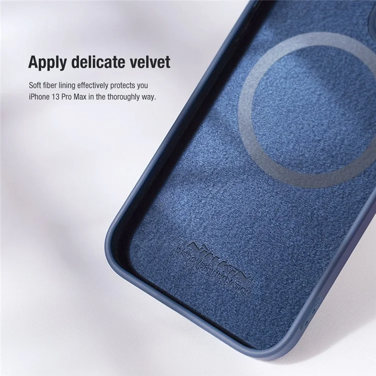 NILLKIN For iPhone 14 Pro 6.1 inch Slide Camera Cover PC + Silicone Anti-drop Phone Case Compatible with MagSafe - Blue
