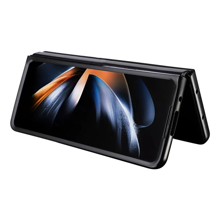 Funda para Samsung Galaxy Z Fold6 5G, de piel sintética + PC, cubierta plegable del teléfono - Blanca