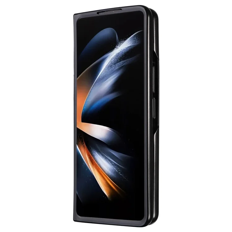 Funda para Samsung Galaxy Z Fold6 5G, de piel sintética + PC, cubierta plegable del teléfono - Blanca