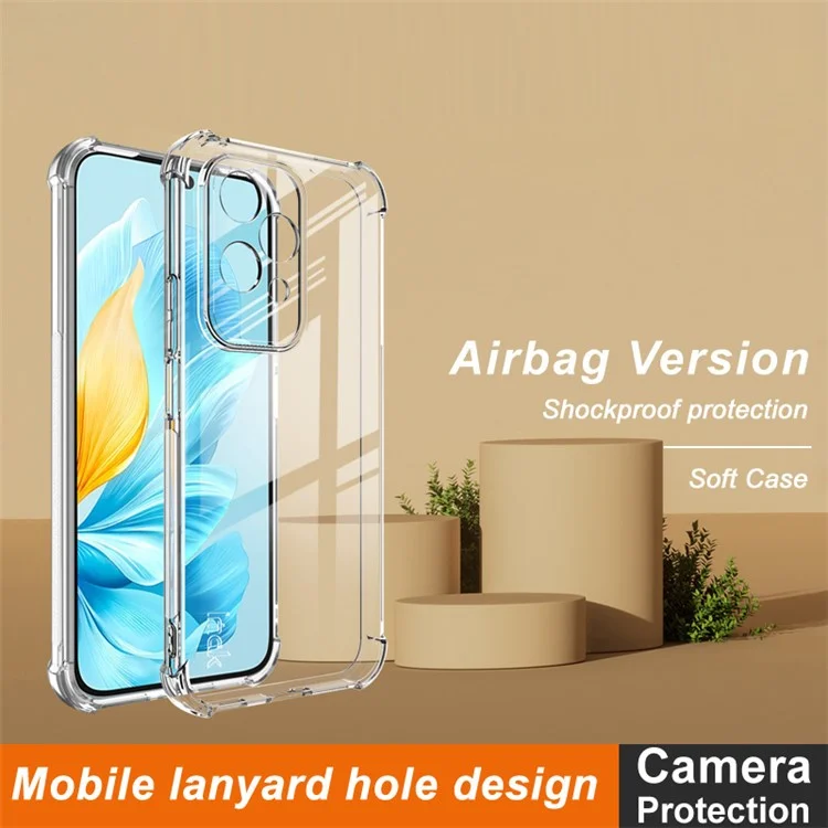 Coque IMAK For Honor 200 Lite Four Corners Airbag Soft TPU - Transparente
