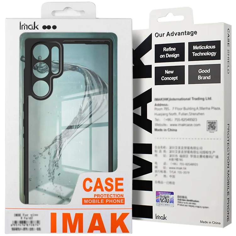 Série IMAK UX-9A pour Motorola Edge 50 Pro 5G Étui Coque TPU+PC Transparente
