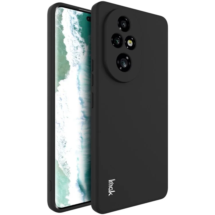 IMAK UC-4 Series for Honor 200 Pro 5G Case Soft TPU Phone Cover Straight Edge - Black