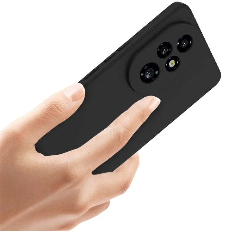 IMAK UC-4 Series for Honor 200 Pro 5G Case Soft TPU Phone Cover Straight Edge - Black