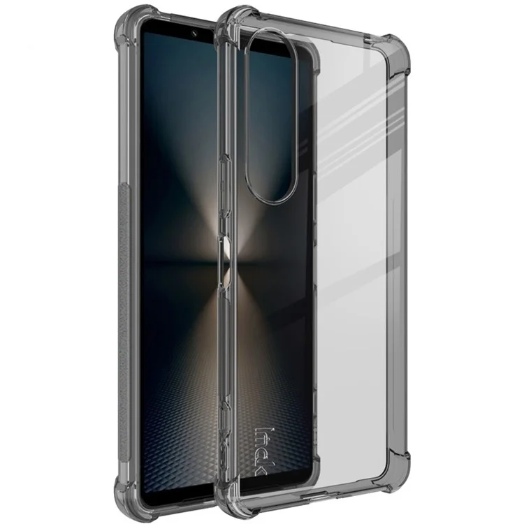 IMAK Für Sony Xperia 1 VI Hülle TPU Handyhülle Vier-Ecken-Luftkissen - Transparentes Schwarz