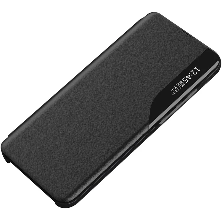 Per Xiaomi Poco F6 5G / Redmi Turbo 3 5G Custodia Stand Custodia in pelle con finestra - Nero
