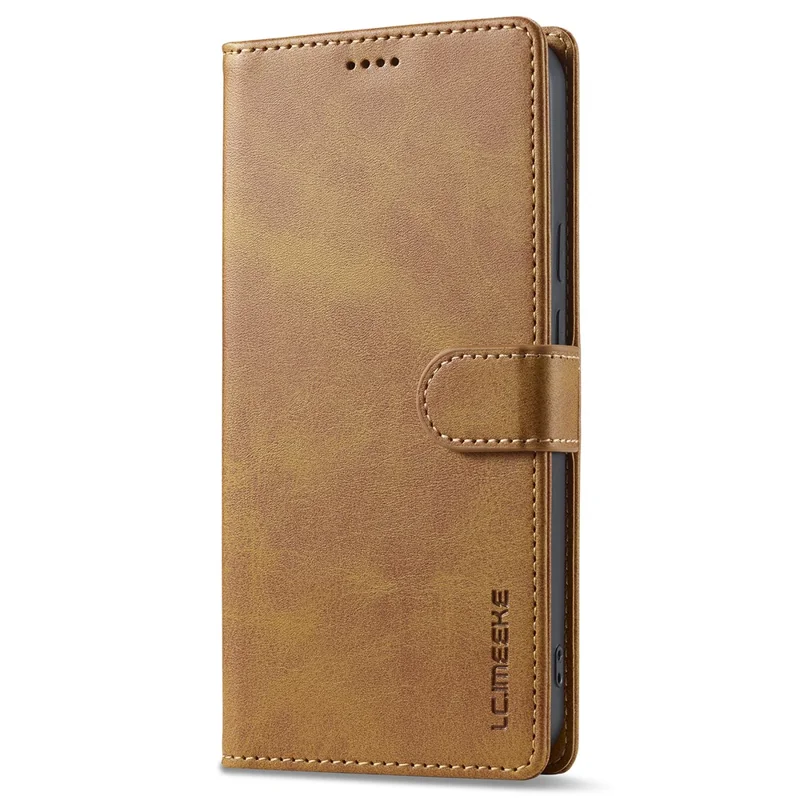 LC.IMEEKE For Google Pixel 9 Pro / Pixel 9 Case Shockproof Wallet PU Leather Phone Cover Calf Texture - Yellow